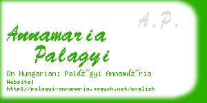 annamaria palagyi business card